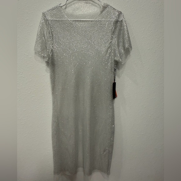 iris Dresses & Skirts - Iris Sparkling Silver Cover Up